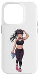 Coque pour iPhone 14 Pro Anime et manga Style Fille portant des vêtements de sport