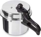 Tower Aluminium Pressure Cooker with High Dome Lid, 6 Litre, Silver