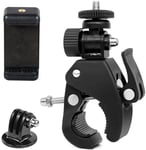 GoPro Hero, iPhone, Camera Roll Bar / Cage Handlebar Seatpost Pole Mount Clamp