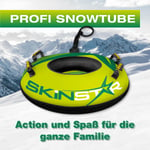 Kinstar Professionnel Snowtube Vert Ø 100cm Rodelreifen Schneereifen Luge Bob