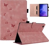 Coque Tablette Samsung Tab A7 Motif Papillon Housse Tablette Samsung Tab A7 Avec Fonction Support Étui Compatible Avec Samsung Galaxy Tab A7 10.4 Sm-T500/T505 Rose