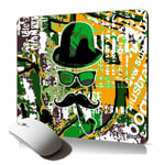 tapis de souris souple street art tag design moustache accessoire antiderapant fantaisie gaming original