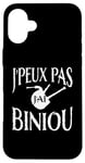 Coque pour iPhone 16 Plus Bretagne Je peux pas j'ai Biniou Idée cadeau Humour Breton