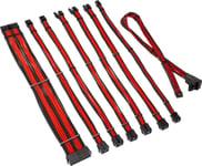 Kolink Kolink Core Pro Braided Cable Extension Kit 12V-2X6 Type 2 - Jet Juodas/Racing Raudona