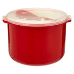 good2heat Microwave Rice Cooker with Lid, Red, 2.8L