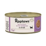 Applaws i buljong 6 x 70 g - Makrill & sardiner