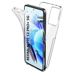 Heltäckande skal 360 - Xiaomi - Redmi Note 12 Pro Plus - Transparent - Mycket tunn - Hållbar Transparent