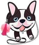 Oh My Pop! Bulldog-Shy Schultertasche Sac bandoulière, 18 cm, Noir (Black)