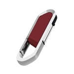 Clé Usb 2.0 haute vitesse pour PC,support à mémoire de 4GB 32GB 16GB 64gb 128GB,équipement de stockage en métal,porte-clés - Type [Red USB 2.0]-32 GO