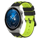 Silikonarmband till Huawei Watch GT3 Pro 43mm - Svart/Grå