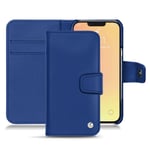 Housse cuir Apple iPhone 13 mini - Rabat portefeuille - Bleu - Cuir lisse - Neuf