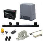 Vhbw - Kit de motorisation slid'up MC500 avec rails et galets pour portail coulissant de 4 m - 500 kg