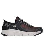 Skechers Homme Slip-ins Mains Libres Summits à Basket, Bordure en Maille synthétique Marron Taupe, 41 EU