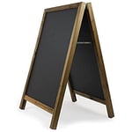 Chalkboards UK WC151 Tableau noir carré avec cadre en bois, noir, 100 x 70 cm