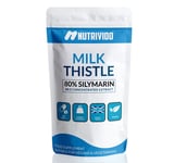 Milk Thistle Tablets 4000mg | 120 High Strength Tablets | 80% Silymarin Vegan 