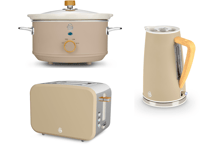 Swan Nordic Kettle 2 Slice Toaster  & Slow Cooker in Oatmeal Colour