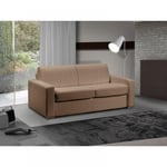 Canapé lit 2-3 places MASTER convertible EXPRESS 120 cm Tweed Cross taupe MATELAS 18 CM INCLUS