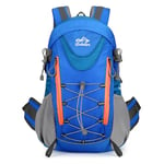 BWBIKE Hiking Travel Backpack 40L Outdoor Water Resistant Camping Backpack Trekking Rucksack Walking Daypack Sport Carry On Bag for Men Women, Blue