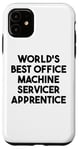 Coque pour iPhone 11 Meilleur apprenti de service de machine de bureau au monde