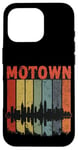 Coque pour iPhone 16 Pro Motown Vintage Inspired Detroit City Skyline 50s 60s 70s