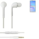 Earphones pour Huawei Y6 Prime 2018 in ear headset stereo blanc