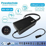 42V 3A Fast Charger 4pin for 36V Yamaha Babboe Cargo Haibike Sduro Winora E-Bike