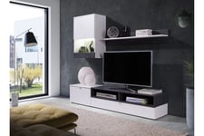 Roco Mediamøbler & LED - Hvit TV-møbelsett