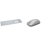 Microsoft - Clavier Surface AZERTY & Souris Surface Grise