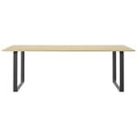 70/70 Table 90x225 cm, Oak Veneer / Black