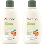 Aveeno Daily Moisturising Yogurt Body Wash, 300ml (Pack of 2)