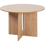 Beliani - Table de Salle à Manger Ronde Moderne ⌀ 120 cm Bois Clair Corail