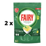 Automaattiset astianpesukonekapselit FAIRY All in One LEMON, 56 kpl x 2 kpl paketti