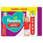 Pampers Premium Protection Nappy Pants Size 6, 42 Nappies, 15kg+, Jumbbo+ Pack, Pampers Comfort & Protection in Easy-on Pants