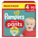 Couches Culottes Bébés Baby - Dry Pants 9 - 15 Kg Taille 4 Pampers - Le Pack De 90 Couches Culottes