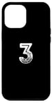 iPhone 14 Pro Max Number #3 Sport White Varsity Number Case