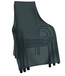 Tepro Housse de Protection Universelle pour chaises empilables et de Jardin, Noire (65 x 65 x 150 cm)