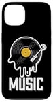 Coque pour iPhone 13 Musique Disque Vinyle Tenue Rétro Pour Musiciens Et Concerts