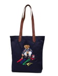 Polo Bear Twill Shopper Tote Shopper Väska Navy Polo Ralph Lauren