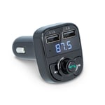 Forever FM-sändare Bluetooth / Billaddare 2x USB-A 3.1A/1A- Svart