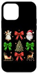 iPhone 12 mini Christmas Cheer Angel Santa Tree Sleigh Case