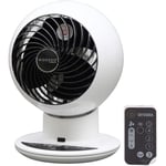 Ventilateurs Iris Ohyama, Ventilateur silencieux avec minuteur, oscillation-Woozoo PCF-SC15T Blanc-30 m², 21 x 21 x 29 c 15005