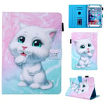 (Q025)Universaalikotelo iPad 10.2 2019 -kuorelle Huawei T3 T5 M5:lle 9,6 9,7 10 10,1 10,5 tuuman tabletti Cute Cat Print -telineen tietokoneen kuoret ja kuoret