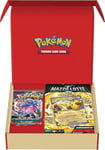 Pokémon Lot avec Bouquet Lotte ex Ampharos-ex et Deux enveloppes d'extension du JCC (Jeu de 60 Cartes prêt à l'emploi), édition en Italien