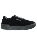 Puma Cali Black Womens Trainers Velvet - Size UK 4