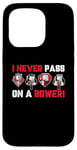 iPhone 15 Pro I Never Pass On A Bower Funny Humor Euchre Card Game Case