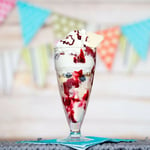 6X Retro American Style Ice Cream Soda Milkshake Sundae Dessert Glasses 340ml