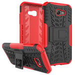 Samsung Galaxy A7 2017      Heavy Duty Case    Red