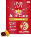 Seven Seas JointCare Omega-3 and Turmeric 30 tabs+30Caps, 4000 mg = 60 Packs