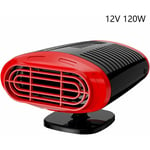 Mini chauffage de voiture, portable 12 v 120 w Prise allume-cigare dégivreur, désembueur avec vent chaud froid, Noir