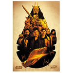 Solo: A Star Wars Story Millennium Falcon Montage Maxi Poster, Paper, Multi-Colour, 61 x 91.5 cm